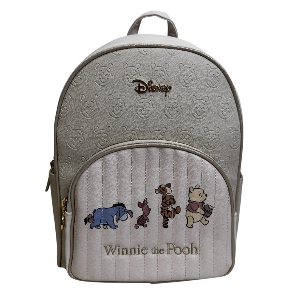 Primark Disney Winnie the Pooh  Backpack Adjustable Straps Embossed Pooh NWT